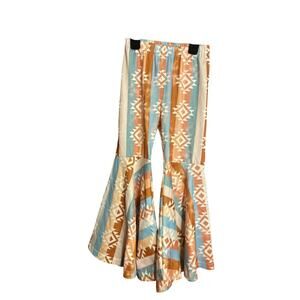 Sassy Girls Buckle Bunny Western Flare Stripe Pants 3-4 Years